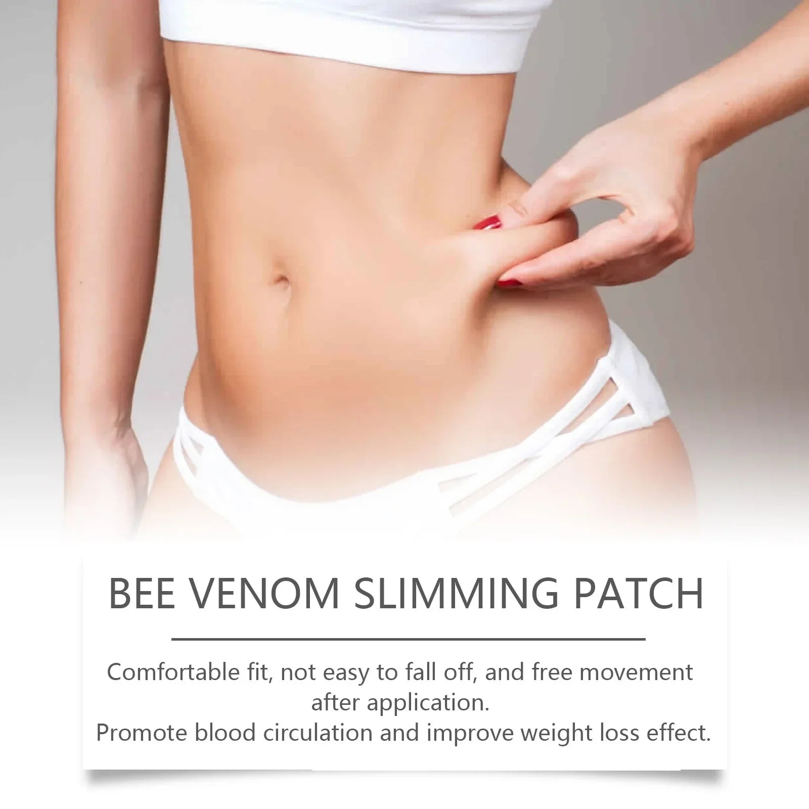 South Moon 10pcs Bee Venom Body Shaping Patch Belly Slimming Weight Loss Detox AbdominalRelieve Stress Muscle Tighten Patches