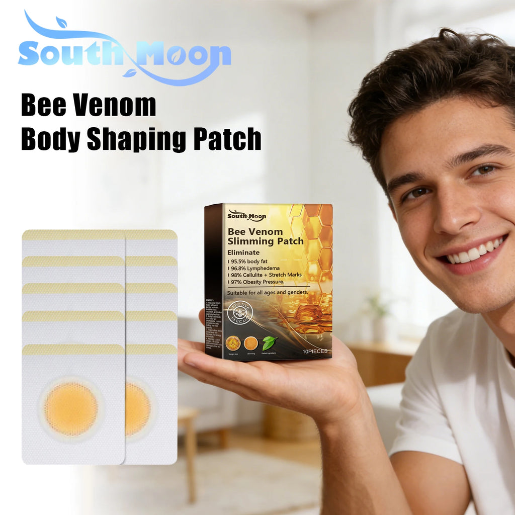 South Moon 10pcs Bee Venom Body Shaping Patch Belly Slimming Weight Loss Detox AbdominalRelieve Stress Muscle Tighten Patches